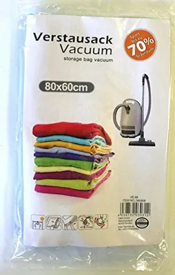 Produktbild von 5er Set Vacuum Kleidersack 80x60 Vakuumbeutel Vakuum Kleiderbeutel