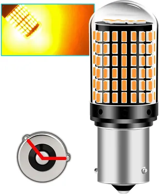 Image de Qerk LED PY21W B144 21 W 144 SMD CANBUS, lot de 2