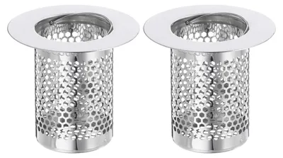 Productafbeelding van Afvoersieve, 2 stuks, roestvrij staal, 50 x 55 mm, voor keuken en badkamer