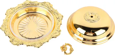 Produktbild von Butterdose, rund, Vintage, dekorativer Servierteller mit Deckel für die Kühlschrank-Arbeitsplatte, Hochzeitsfeier