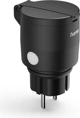 Produktbild von Hama WLAN-Steckdose Outdoor Schwarz IP44 2300W