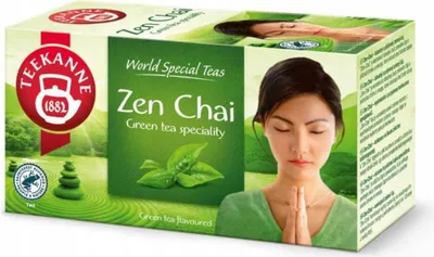 Produktbild von Teekanne Zen Chai Grüner Tee Mango Zitrone 20 Teebeutel - Grüntee im Beutel 35g
