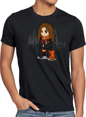 Produktbild von BaumwolleCloud Chibi Hermine Herren T-Shirt anime manga zauberei