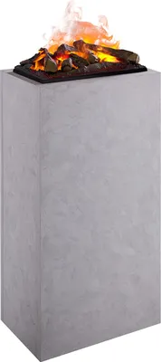 Immagine prodotto di Camino elettrico BALDERIA Ikaros - Camino a colonna - Effetto cemento