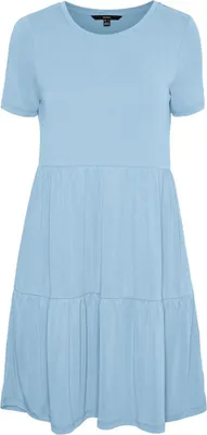Obrázok produktu pre VERO MODA Krátke blúzkové šaty Voľné tunikové mini šaty s krátkym rukávom VMFILLI Veľkosť: S