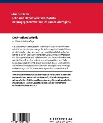 Produktbild von Statistik für Wirtschafts- und Sozialwissenschaften: Deskriptive Statistik