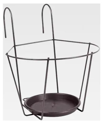 Produktbild von H.G. Haken-Topfhalter / Blumentopfhalter 25 cm, Grau