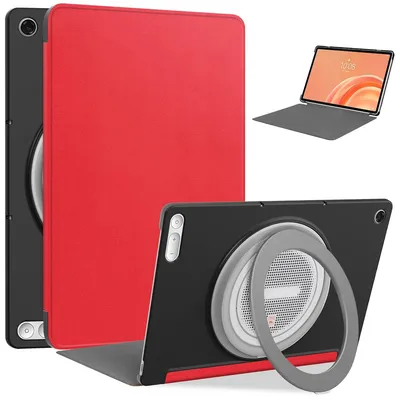 Produktbild von Schutzhülle mit Klappe für Lenovo Tab Plus Gen. 2, Bizon Case Tab Croc, Rot