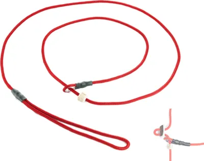 Produktbild von Mystique® Field trial Moxonleine 4mm mit Zugbegrenzung 130cm rot