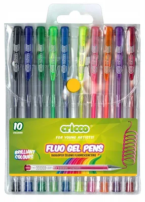 Produktbild von Cricco Gel-Stifte Set 10 Stück fluoreszierend