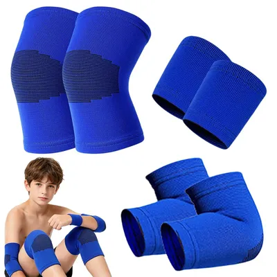 Immagine prodotto di Ginocchiere per pallavolo, alta elasticità, taglia bambini, traspiranti, ideali per lo sport