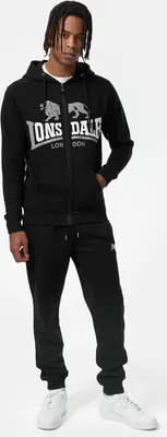 Produktbild von Herren Trainingsanzug mit Kapuze normale Passform YETLINGTON Black/White/Grey XL Lonsdale