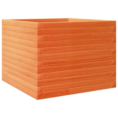 Produktbild von vidaXL Pflanzkübel Wachsbraun 60x60x45,5 cm Massivholz Kiefer
