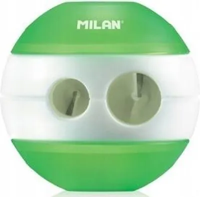 Imagen del producto de Milan 20156824FL, Sacapuntas manuales, Verde, Naranja, Rosa, Amarillo, Acero al carbono, 130 mm, 130 mm, 127 mm