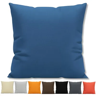 Produktbild von Textom Kissenbezug 40x40 cm 100% Baumwolle Dekokissen Bezug mit Reißverschluss ziegelrot