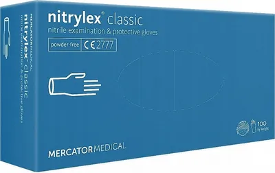 Produktbild von Nitrilhandschuhe, Nitrit Handschuhe, Untersuchungshandschuhe, Puderfrei Nitrylex Classic XS