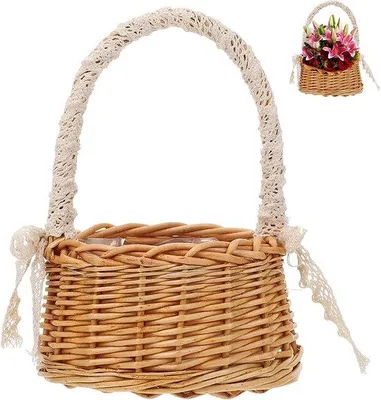 Produktbild von Famanu Blumenmand Handgefertigt - Dekorative Landhausmand für Hochzeiten und Events
