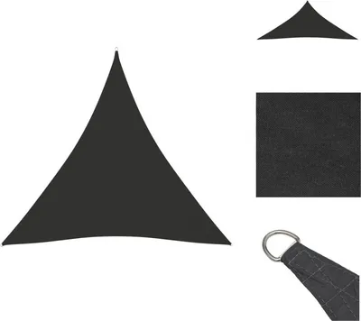 Produktbild von vidaXL Sonnensegel Oxford-Gewebe Dreieckig 4x4x4 m Anthrazit - Sonnenschirme & Sonnenschutze