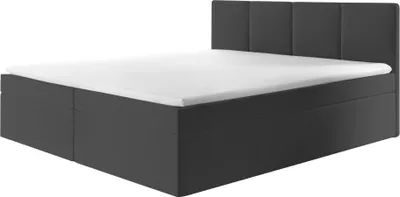 Produktbild von Bett, Boxspringbett STAR mit Bonell-Matratze, T25 Topper, Bett mit 2 Bettkästen, Doppelbett, Stauraum, 140x200 cm (Schwarz - Fuego 159)