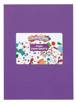 Produktbild von Colorations – Schaumstoffplatten, lila, 10 Stück