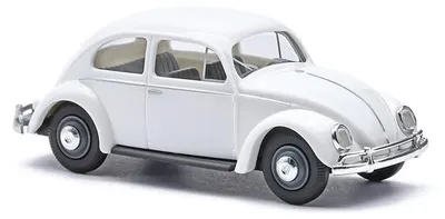 Produktbild von Busch 52956 - 1/87 VW Käfer mit Ovalfenster, Weiß - Neu