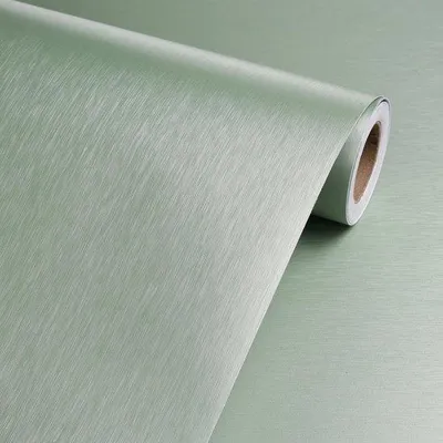 Produktbild von Unyqoos® Selbstklebende PVC-Folie mintgrün 40 cm x 10 m – Küchen- & Möbel-Folie mit gebürsteter Edelstahl-Optik, wasser- und hitzebeständig