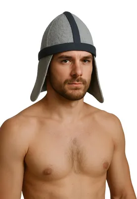 Immagine prodotto di Cappello da sauna in feltro di lana al 100% per l'isolamento termico
