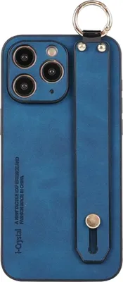 Produktbild von Für iPhone 11 Pro Lambskin Armbandhalter Telefongehäuse (blau)