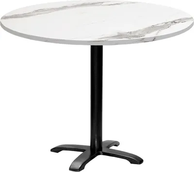 Produktbild von Runder Tisch Ø 110 cm – Modell Bazila aus weißem Marmor