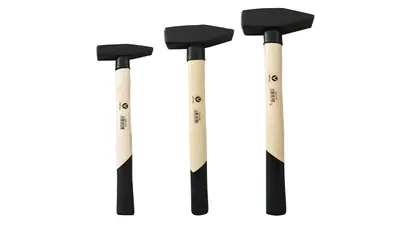 Produktbild von Profi 3 tlg Set Schlosserhammer Schlosser Hammer 300 800 1000 Hämmer Stielschutz