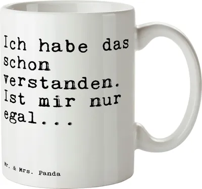 Produktbild von Mr. & Mrs. Panda Tasse Ich habe das schon... - Weiß - Geschenk, Partner, schöne, Freund, Teetasse, Spruch Sprüche Weisheiten Zitate Lustig Weisheit Worte, Freundin