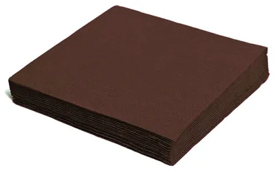 Produktbild von 100x Servietten 33 x 33 cm 1/4 -Falz 2-lagig braun