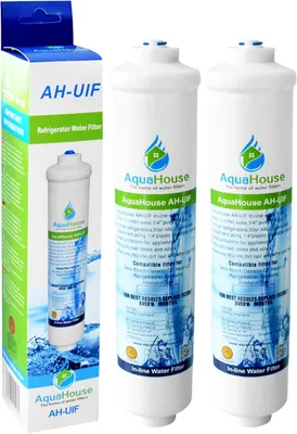 Imagen del producto de Filtro de agua compatible con refrigeradores de las marcas Haier, CDA, Frigistar y Firstline, con conexión de 1/4 de pulgada, filtro de reemplazo