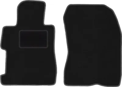 Image de Tapis de sol avant velours sur-mesure pour Honda Civic VIII 4D (2006-2011, berline) noir, jeu 2 pièces, fixations - STANDRAD