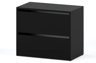 Image de STIV Furniture | Rangement pour chaussures avec porte battante | Noir Mat | 60x36x50 cm | système modulaire | élégant et économique