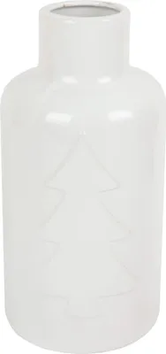 Produktbild von TrendLine Keramikvase 11,5 x 11,5 x 23 cm weiß