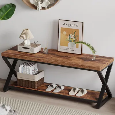 Image de Ferme avec banc en bois