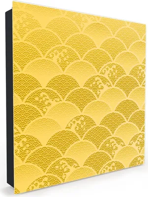 Produktbild von Nachbildung-Schlüsselkasten, Magnetpinnwand und Memoboard mit Glasfront Motiv Retro Muster