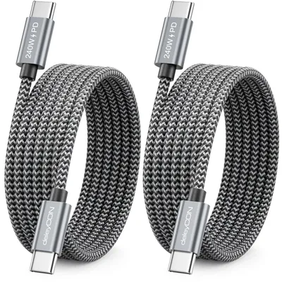 Produktbild von deleyCON 1,5m USB-C Kabel PD 3.1 240W USB-C auf USB-C, 2 Stück