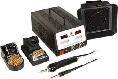 Produktbild von Xytronic Professionelle Löt- und Entlötstation 100W mit LCD-Display, Vakuumpumpe, variabler