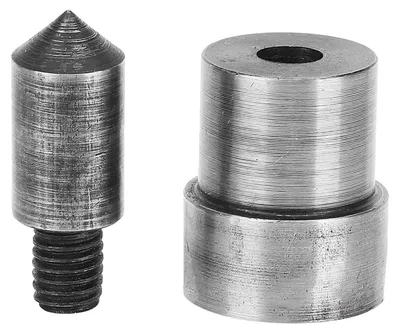 Productafbeelding van Metaalmatrijsset - 2-delige set gereedschap voor handpersen - Voor het ponsen van oogjes en drukknopen - 1,5 mm, 2,0 mm, 3,0 mm, 4,0 mm, 5,0 mm, 6,0 mm, 7,0 mm