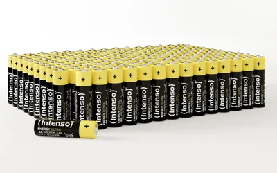 Produktbild von Intenso Energy Ultra AA Mignon LR6 Alkaline Batterien, 150er Pack, gelb-schwarz
