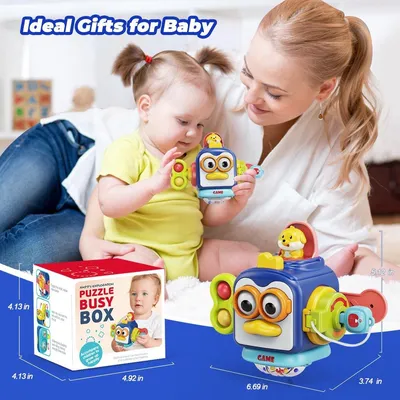 Produktbild von Montessori Aktivitätswürfel Motorikspielzeug für Babys ab 6 Monaten