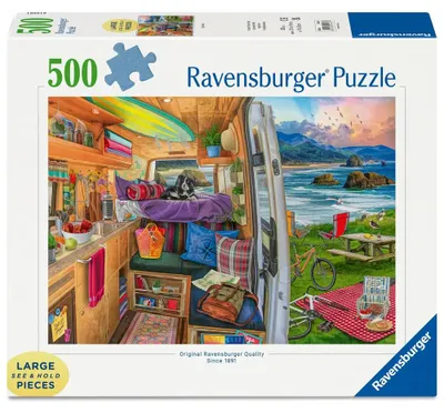 Productafbeelding van Volwassenenpuzzel, 500 stukjes - Thema: Kamperen