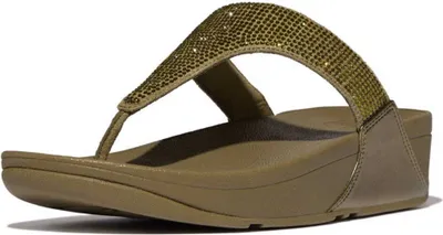 Produktbild von Fitflop Lulu Crystal Embellished Sandalen Grün EU 39 Frau Grün EU 39