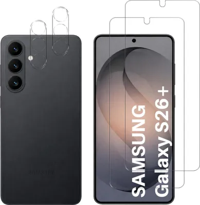 Produktbild von Gehäuse aus gehärtetem Glas für Samsung Galaxy S26 PLUS und Kameraschutz [2er-Pack] Displayschutzfolie  Phonillico®