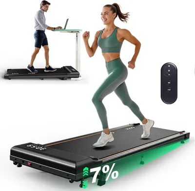 Zdjęcie produktu dla Bieżnia elektryczna - Ścieżka do chodzenia - Urządzenie do chodzenia i joggingu - z nachyleniem 7% - z łącznością Bluetooth