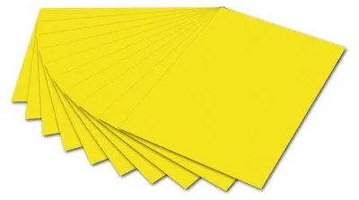 Produktbild von Folia Bastelpapier A4 bananengelb 130 g 100 Blatt Kreativpapier
