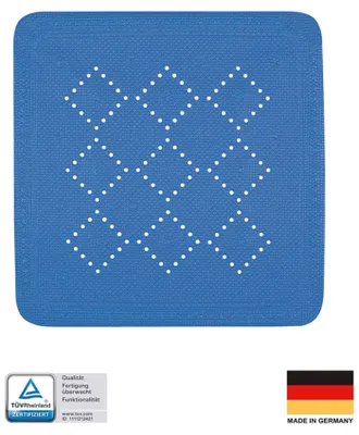 Produktbild von Spirella 7610583245717, Rutschfeste Badematte, Erwachsene, Blau, PVC, 550 mm, 550 mm