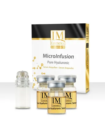 Produktbild von Genius IM Cosmetics MicroInfusion Pure Hyaluronic Set 4-tlg. 2-Fach Hyaluronsäure & Peptide für die natürliche Kollagenproduktion - Dr. Michaela Fuchs
